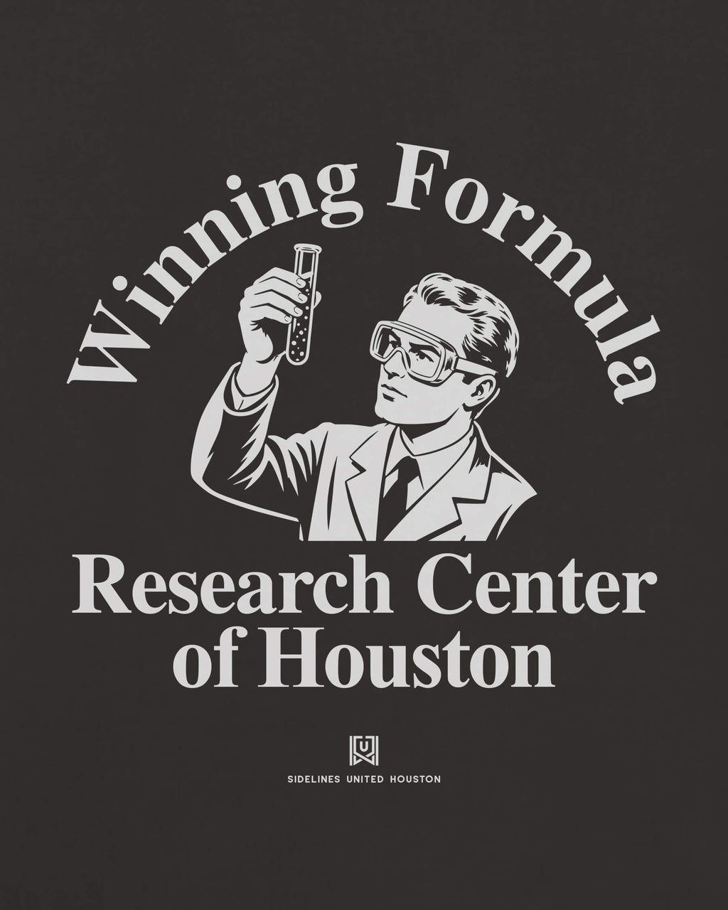 HOU Winning Formula Tee - Washed Black / White - Zoom