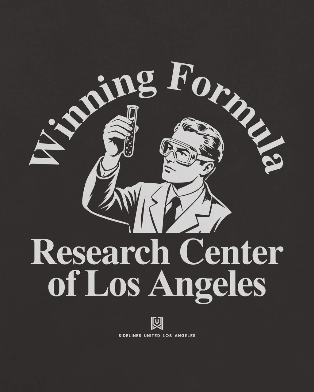 LA Winning Formula Tee - Washed Black / White - Zoom