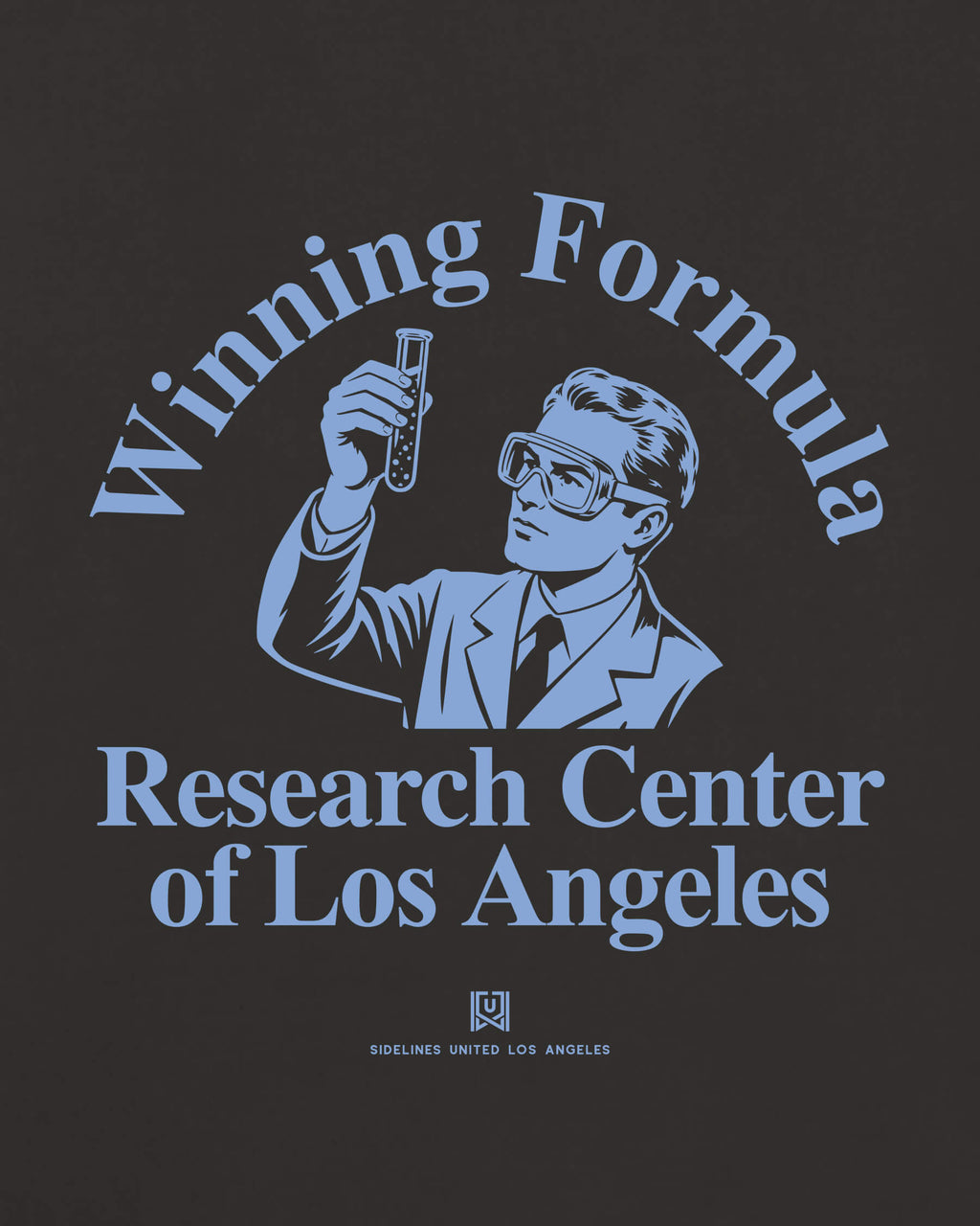 LA Winning Formula Tee - Washed Black / Blue - Zoom