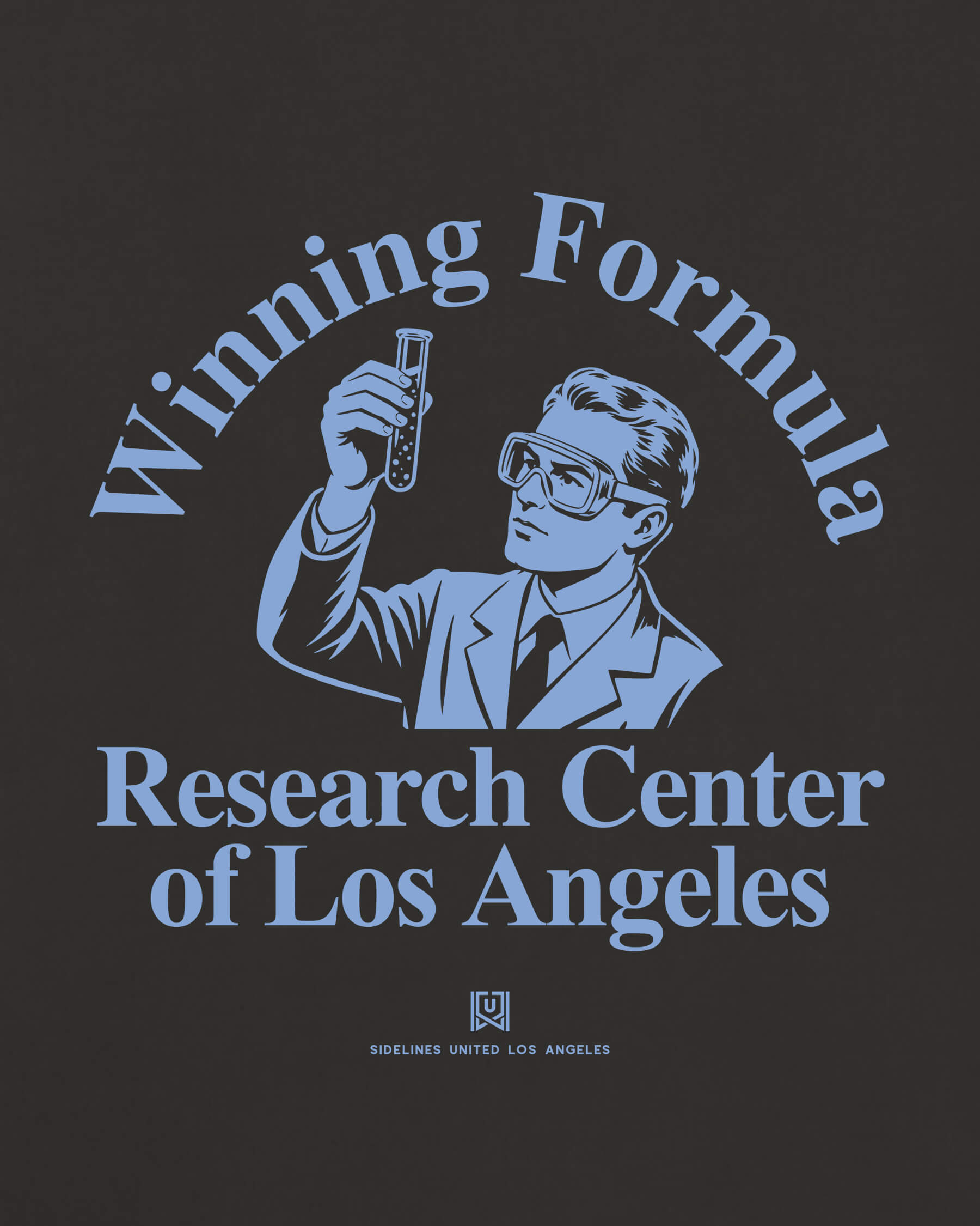 LA Winning Formula Tee - Washed Black / Blue - Zoom
