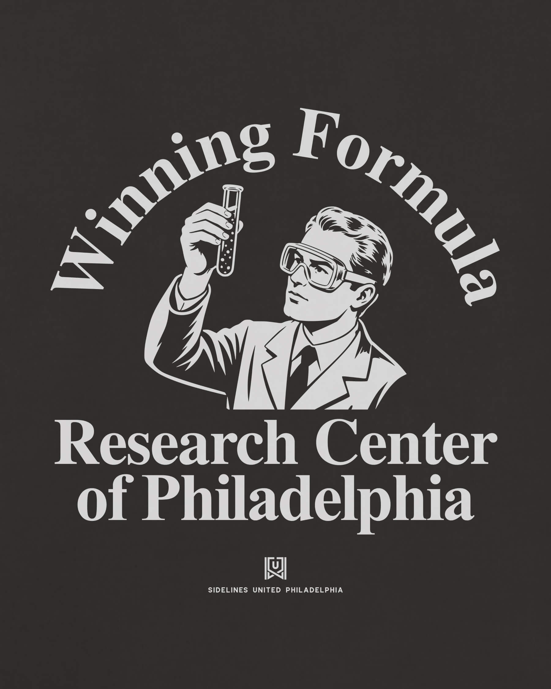 Philly Winning Formula Tee - Washed Black / White - Zoom