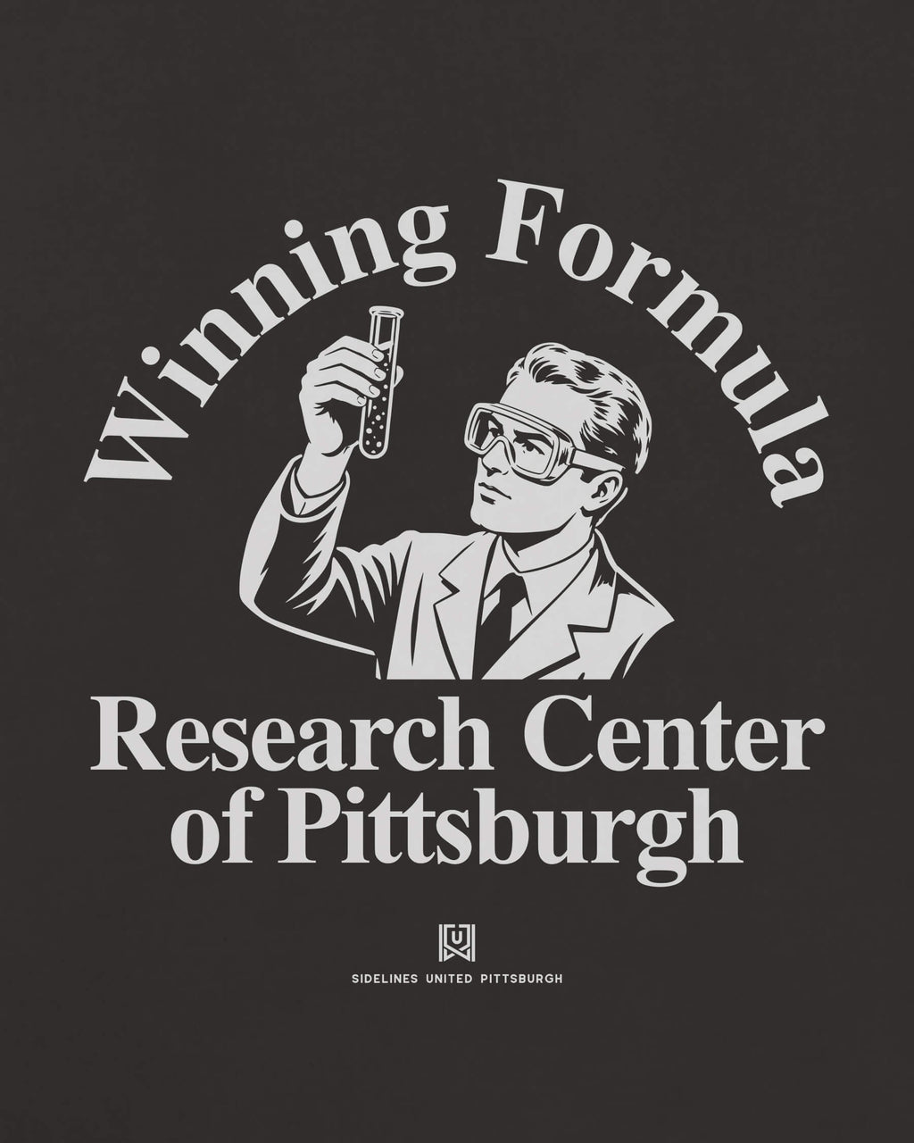 PGH Winning Formula Tee - Washed Black / White - Zoom