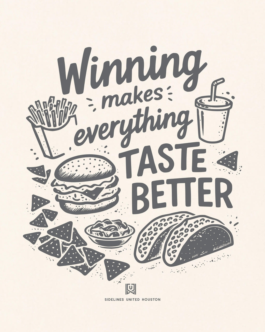 HOU Winning Tastes Better Tee - Vintage White - Zoom