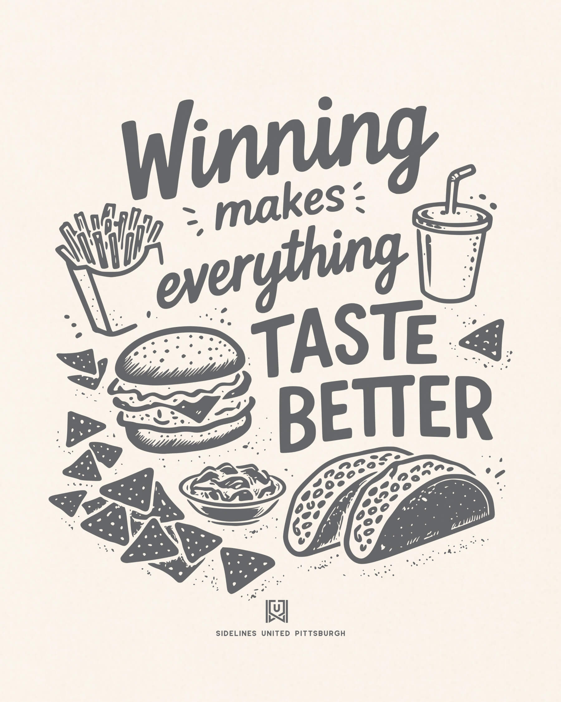 PGH Winning Tastes Better Tee - Vintage White - Zoom