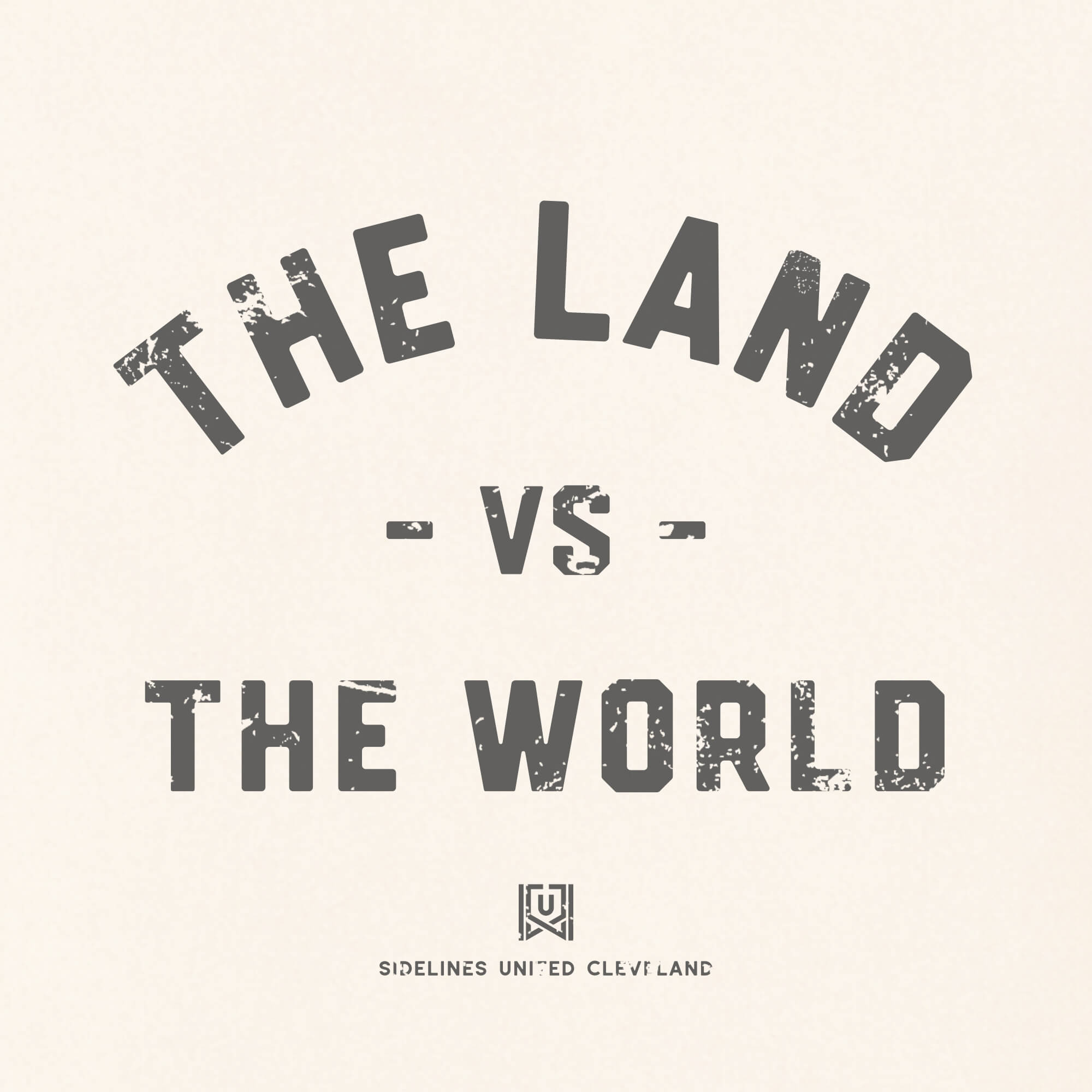 CLE vs the World Vintage White Tee
