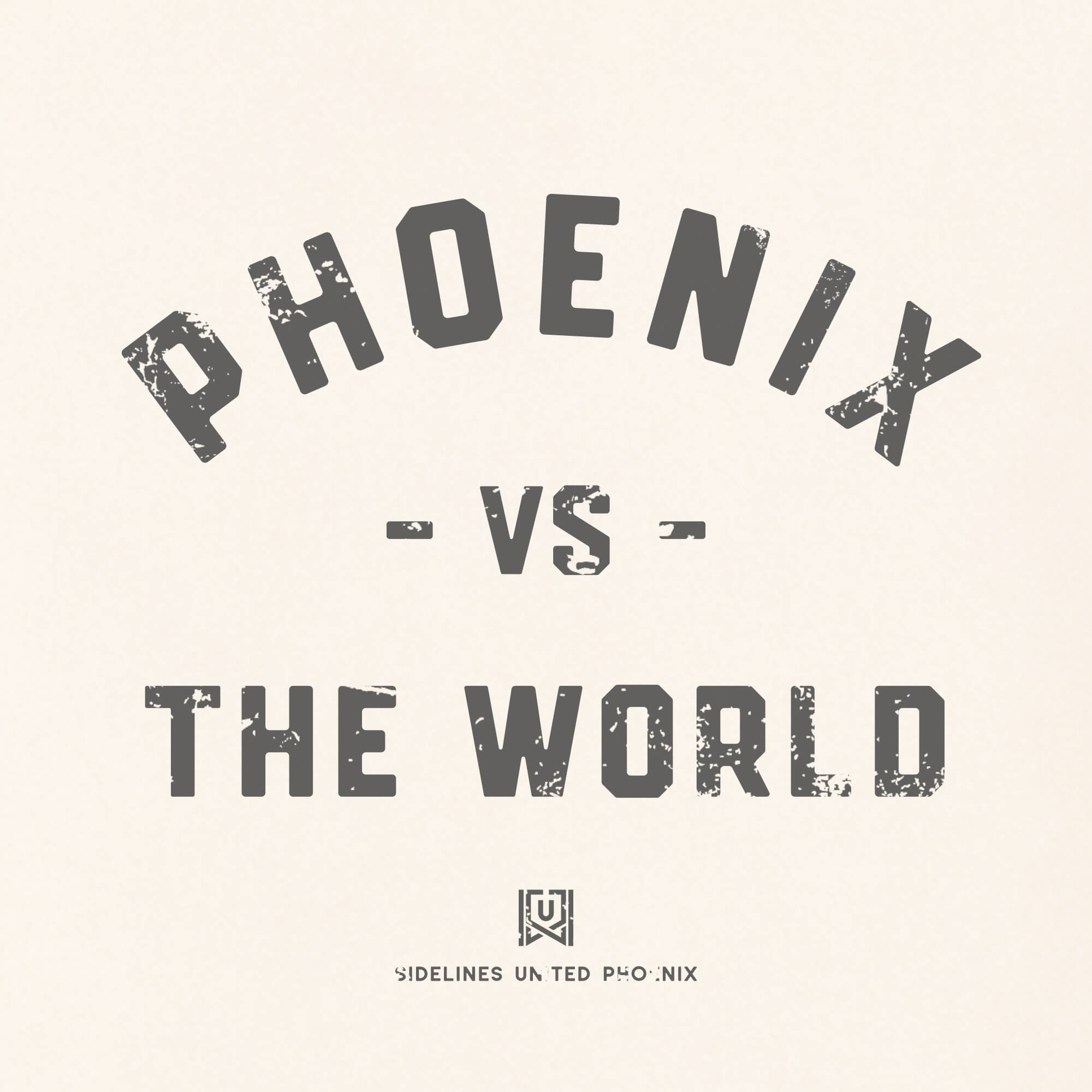 PHX vs the World Vintage White Tee