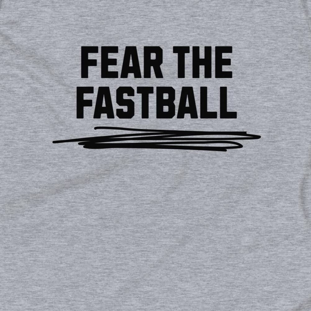 Baseball/Softball Youth T-Shirt: Fear the Fastball on Light